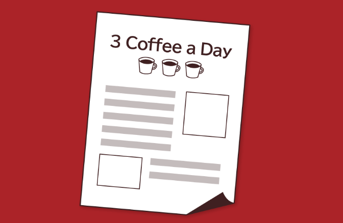 ３coffee a day ポスター
