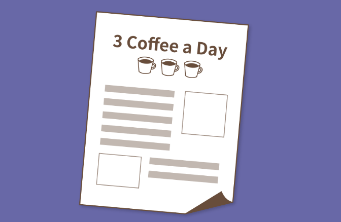 ３coffee a day ポスター