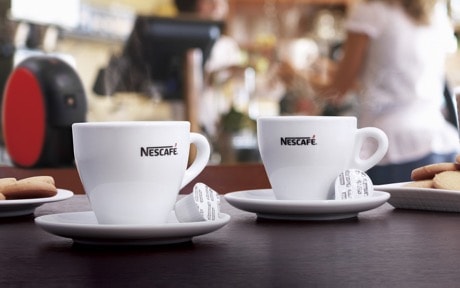 写真 お店 ネスカフェのコーヒー