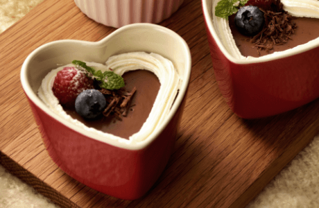 バレンタインチョコブリュレ