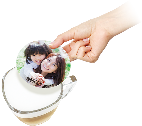 世界でひとつだけのオリジナルラテアート 「ネスカフェ フォトラテ」