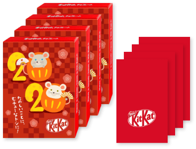 キットカット おとし玉ポチ袋セット 4セット