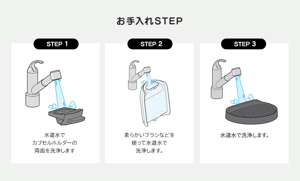 お手入れSTEP