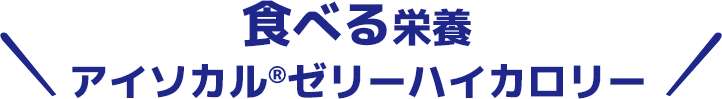 食べる栄養 アイソカル ゼリー ハイカロリー